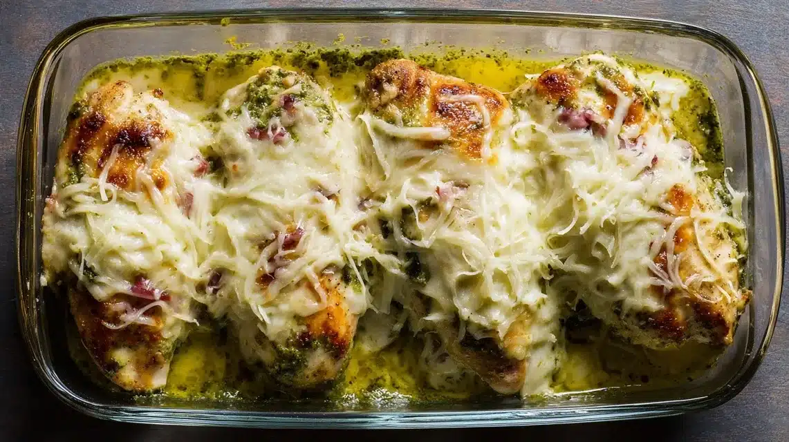 cheese topping for baked pesto chicken