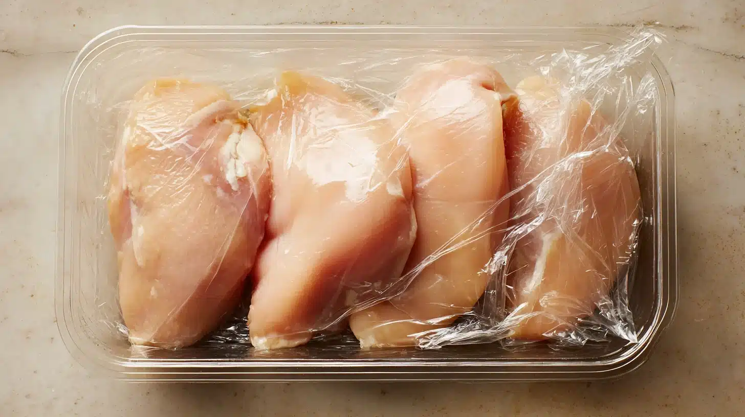 Drying chicken for canned chicken pizza crust