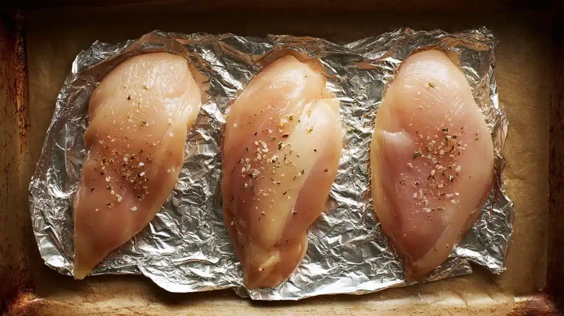 Flattening chicken for hellmann’s parmesan crusted chicken