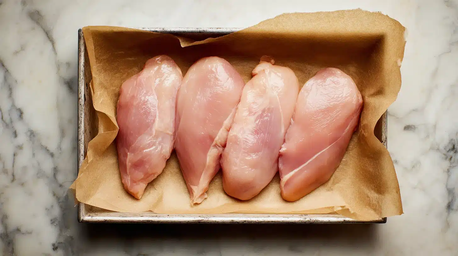 mayo parmesan crusted chicken setup