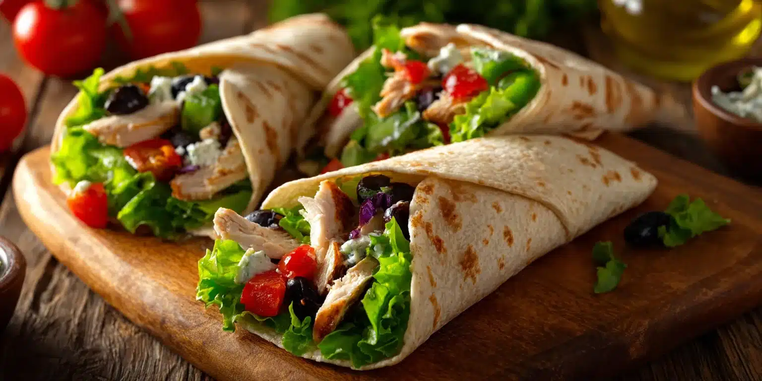 Filling wraps with canned chicken healthy recipes mixture