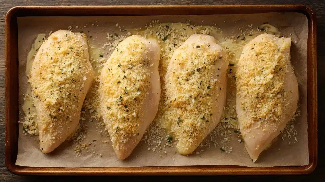 Spreading topping for hellmann's parmesan crusted chicken