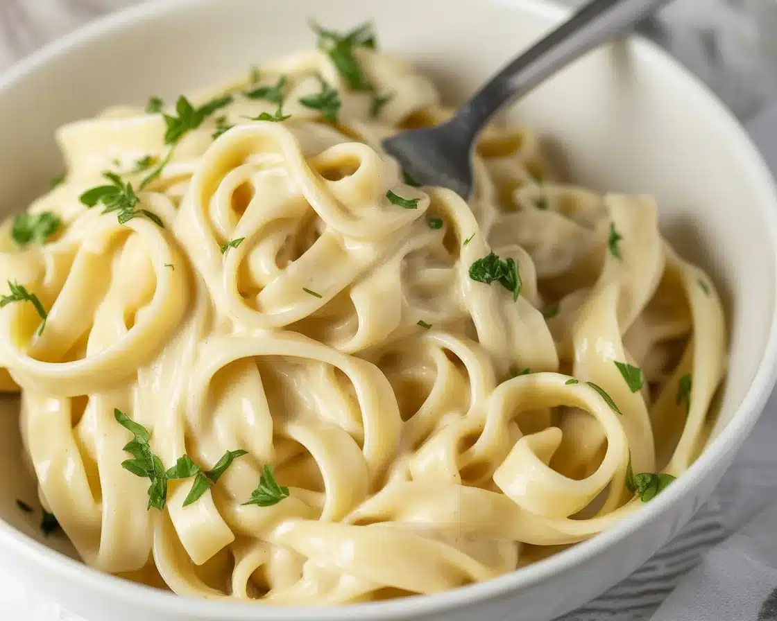 Boursin Cheese Pasta with tomatoes, garlic, and creamy sauce in a bowl.
