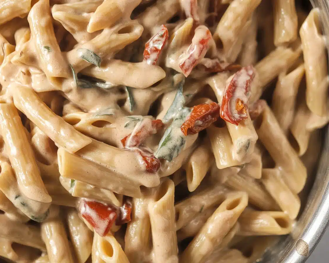 One Pot Marry Me Chicken Pasta with tender chicken, sun-dried tomatoes, and creamy sauce