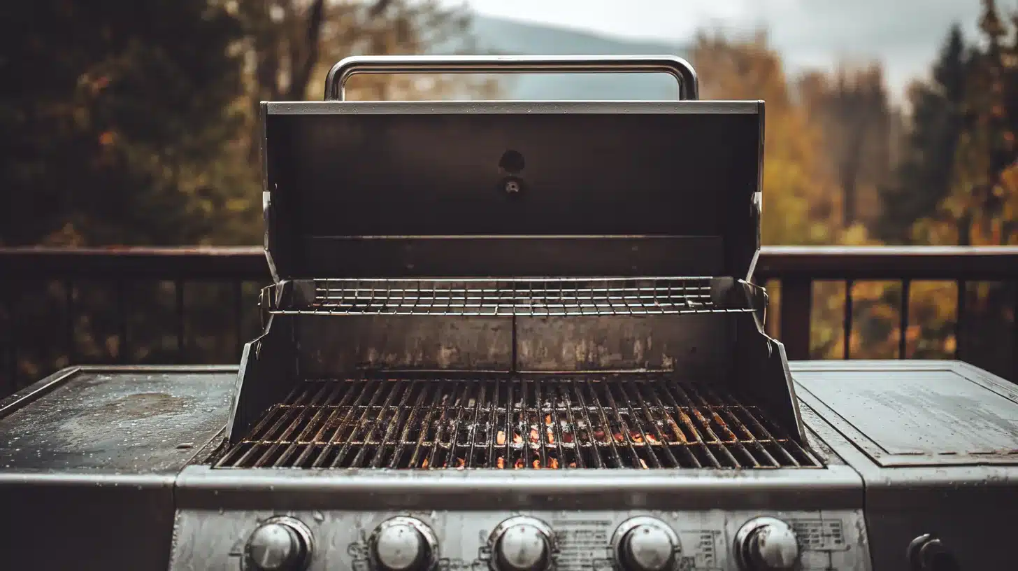 Preheating grill for grilled chicken teriyaki Panda Express style