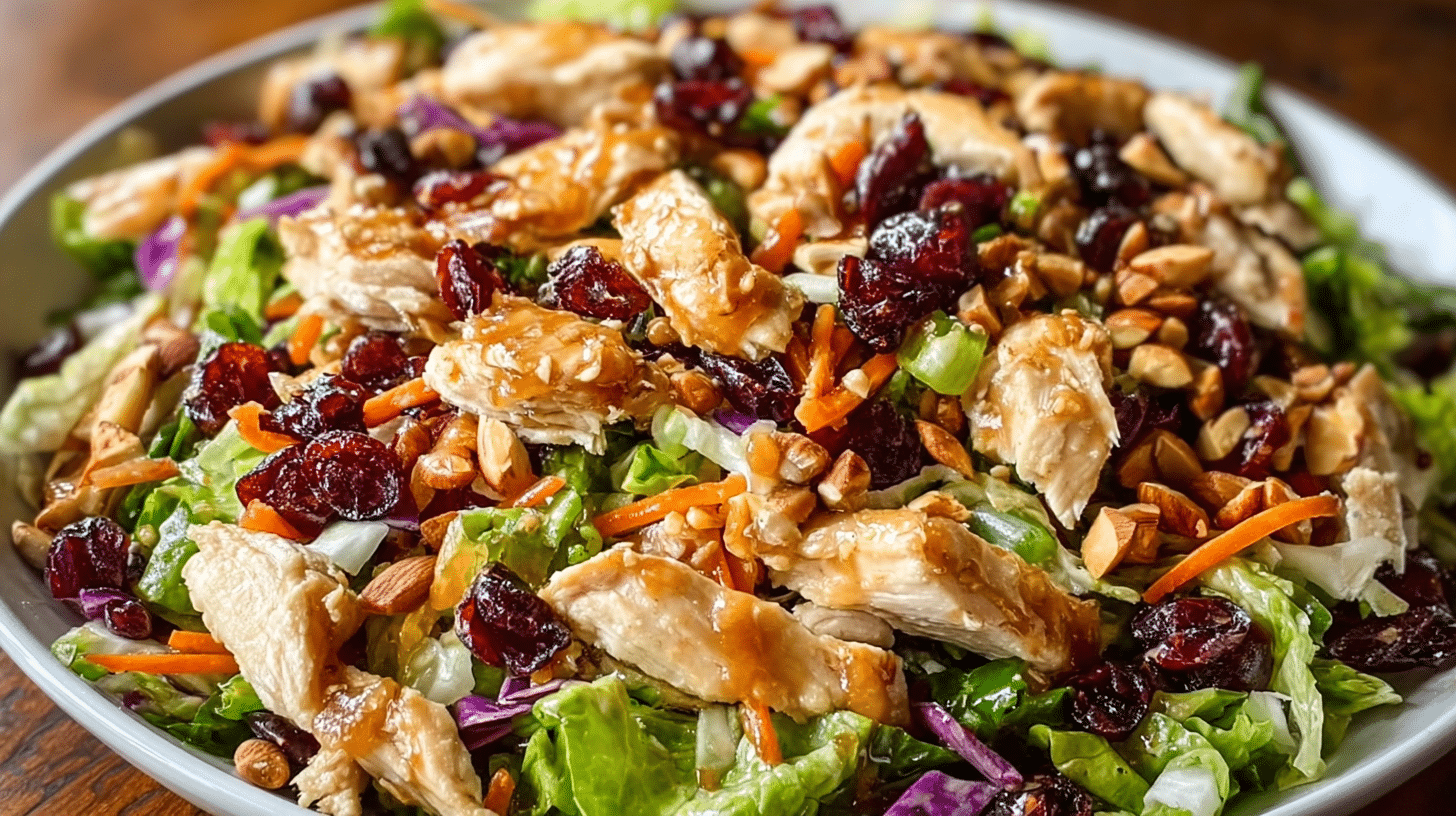 healthy Asian Chicken Cranberry Salad 2025