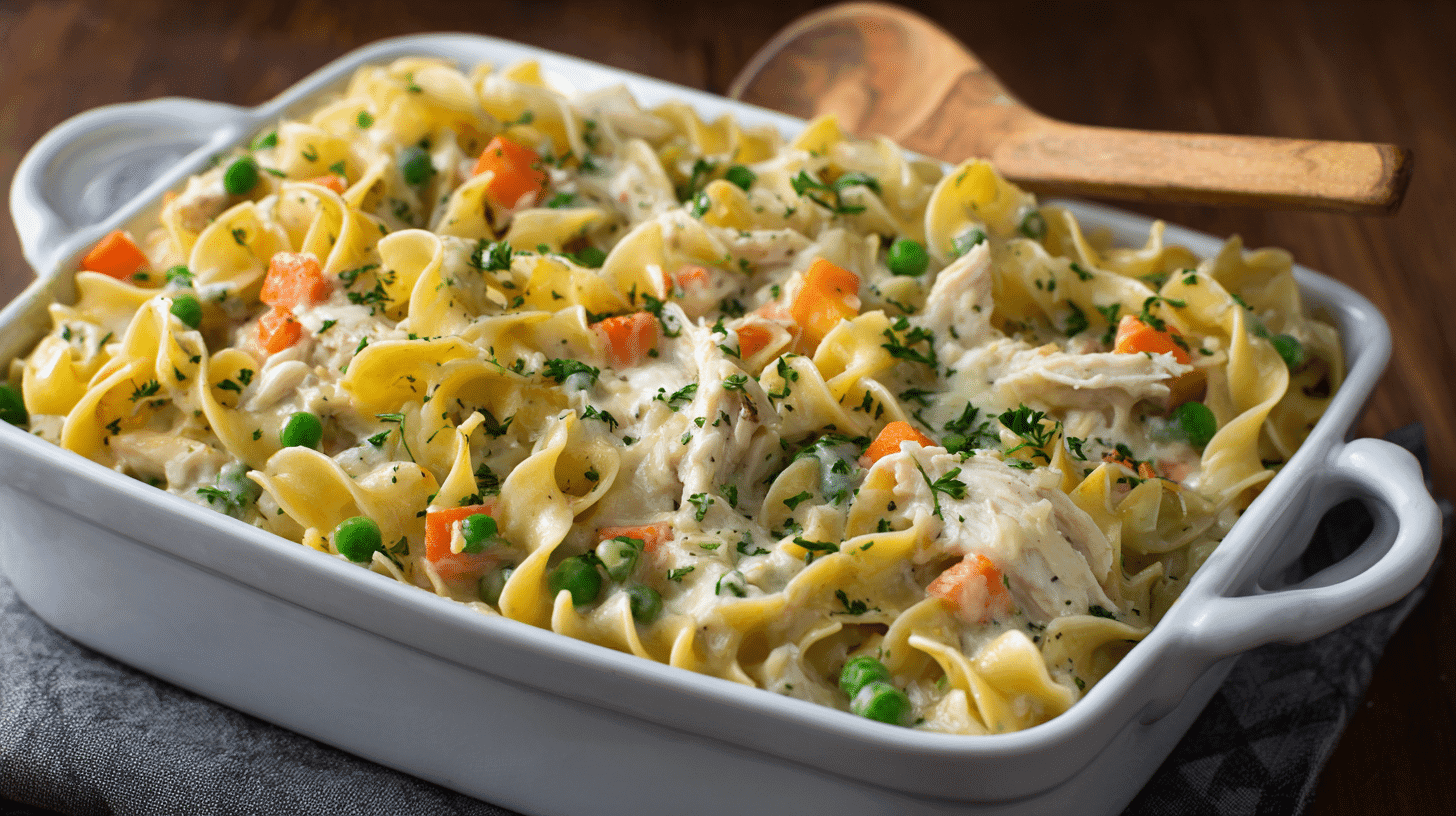 Chicken Pot Pie Casserole With Noodles