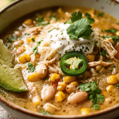 Slow Cooker White Chicken Chili