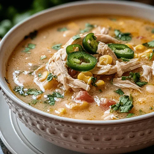 white chicken chili with rotisserie chicken