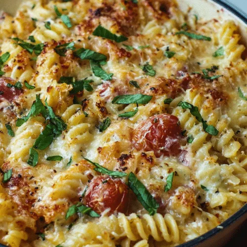 boursin and tomato pasta bake