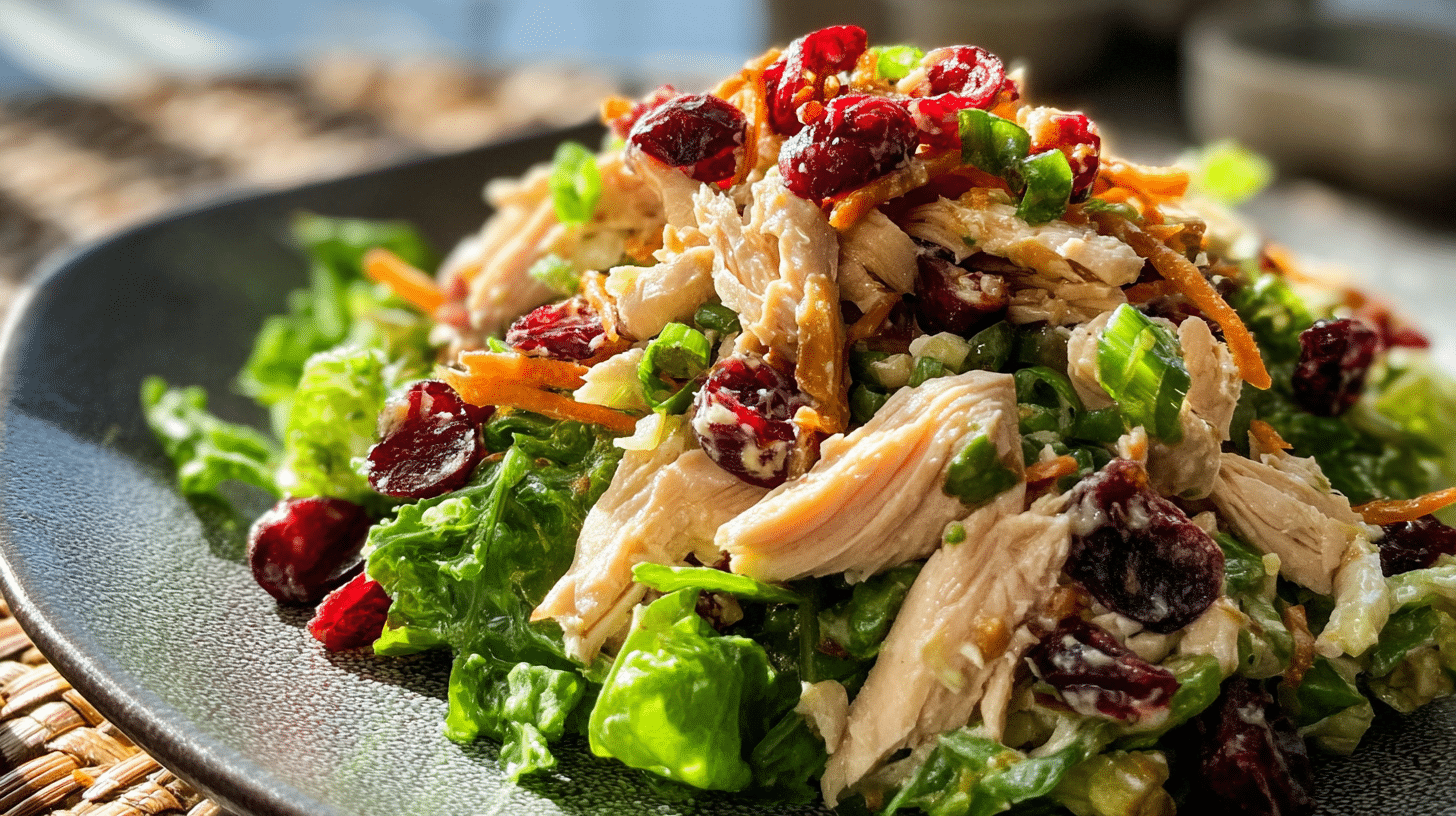 Asian Chicken Cranberry Salad Recipe