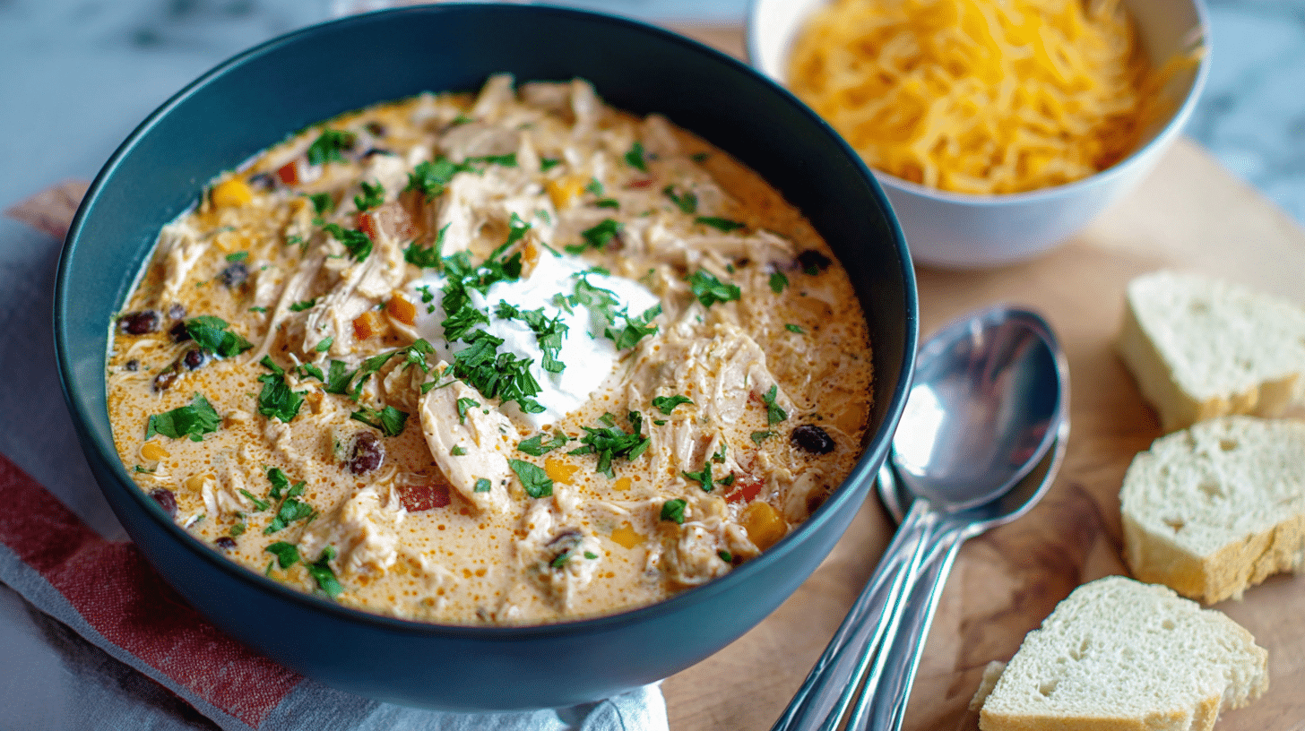Cream Cheese Chicken Chili
