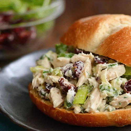 chicken salad with craisins and pecans