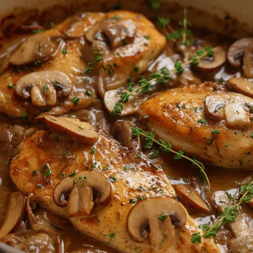 Easy One Pan Chicken Marsala