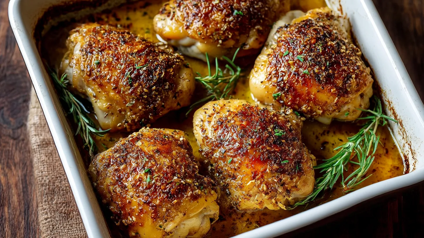 Crispy Oven-Baked Chicken Thighs