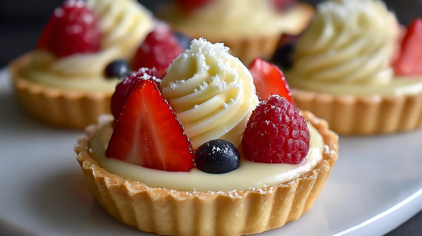 Elegant White Chocolate Mousse Tartlets