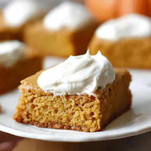 Pumpkin Bars with Cake Mix