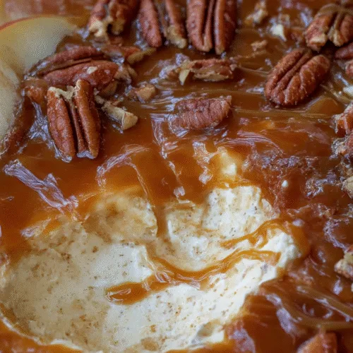 caramel apple cheesecake dip