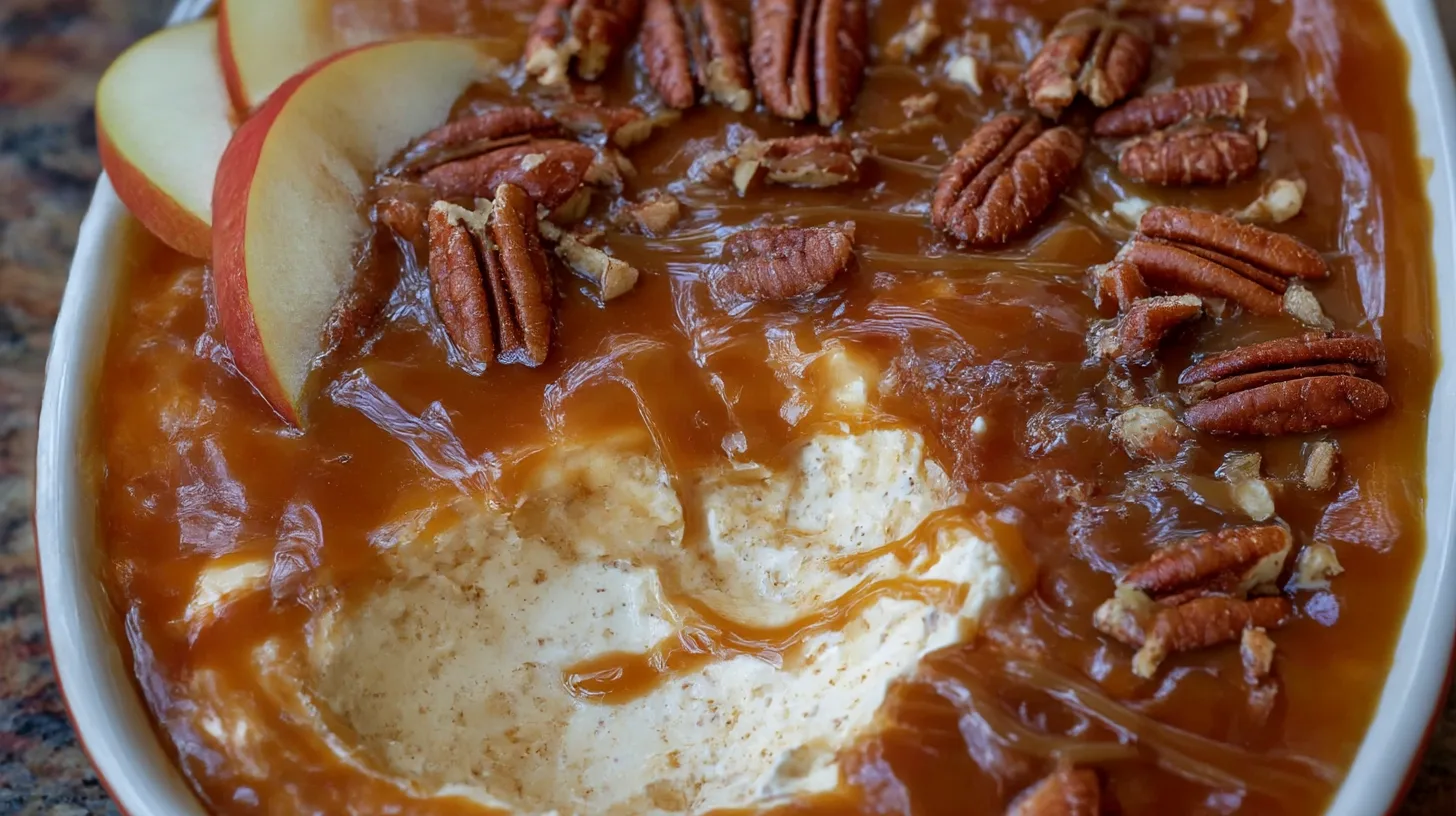 caramel apple cheesecake dip