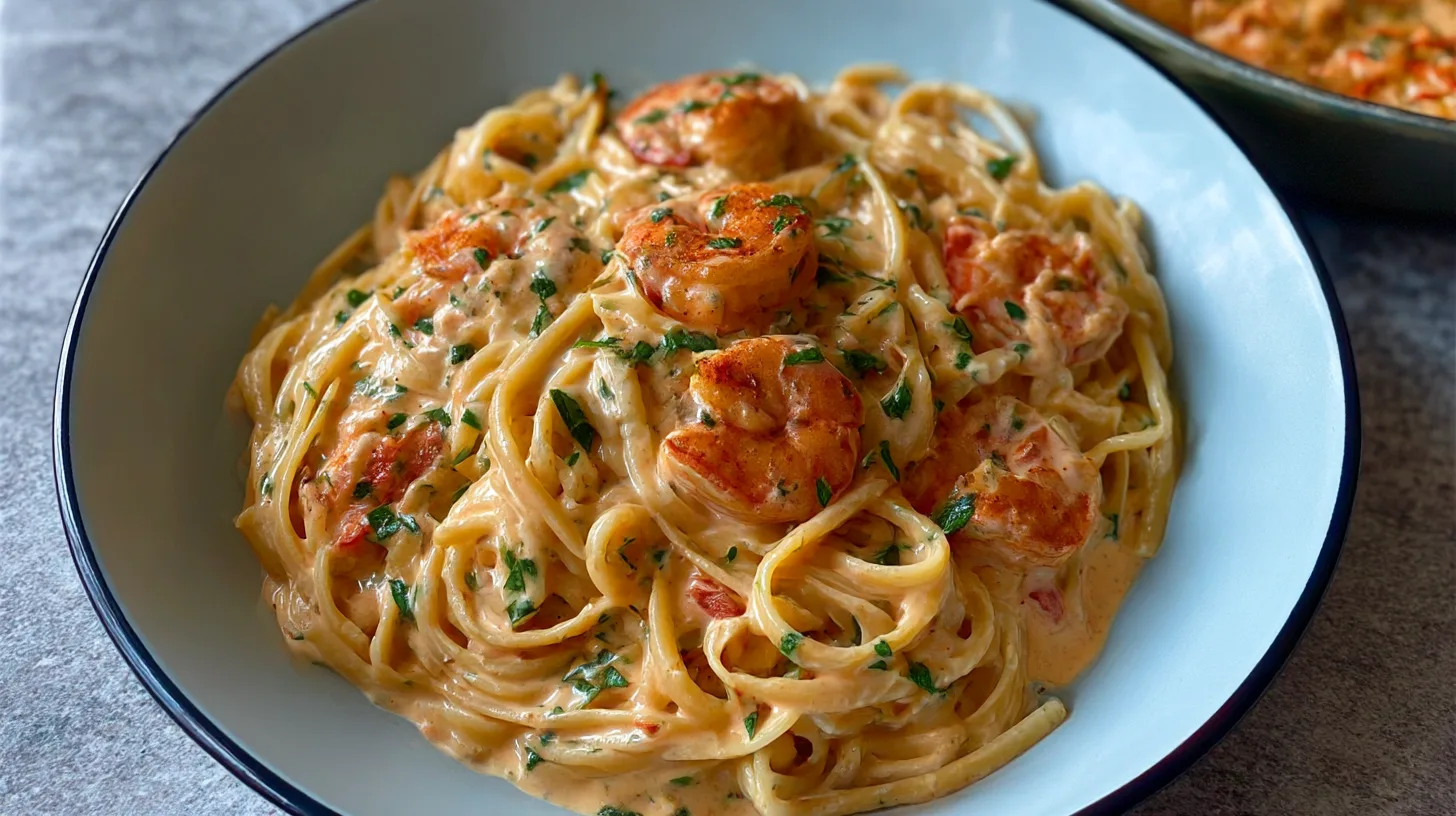 Easy Creamy Shrimp Linguine Recipe