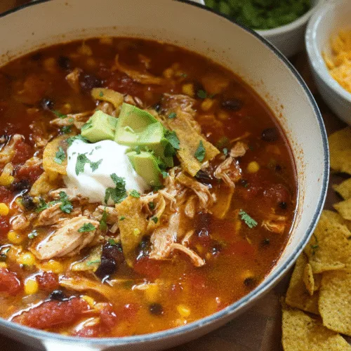 Easy Chicken Tortilla Soup Recipe