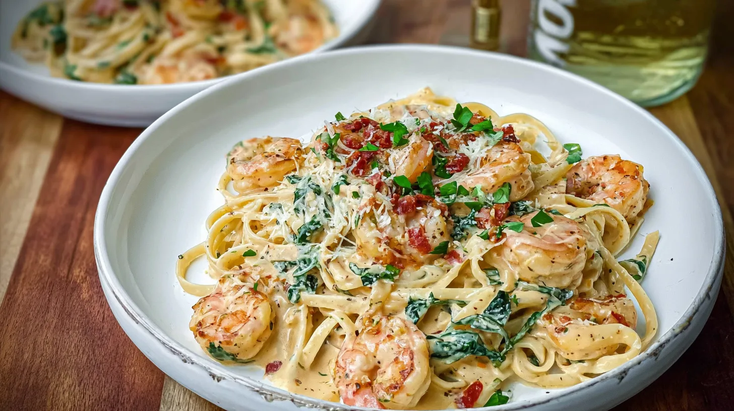 CREAMY TUSCAN SHRIMP LINGUINE