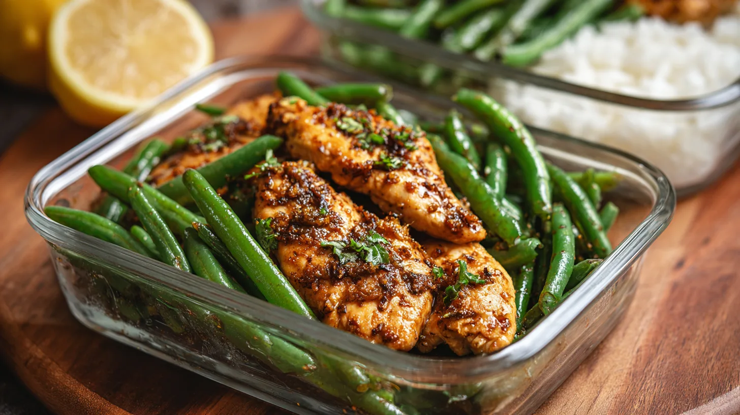Easy Chicken Breast and Green Beans