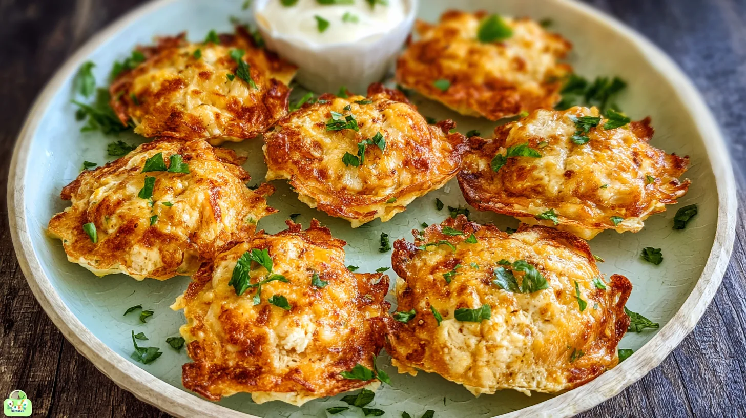 Cheesy Chicken Fritters