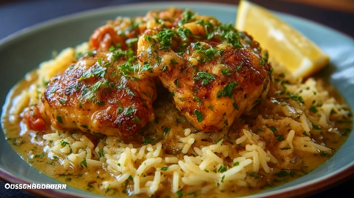 Smothered Chicken and Rice