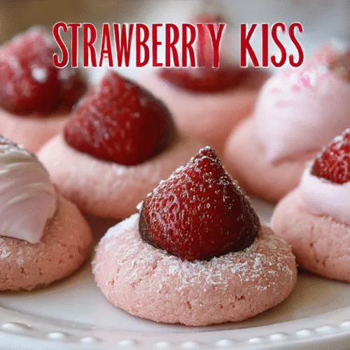Strawberry Kiss Cookies Recipe