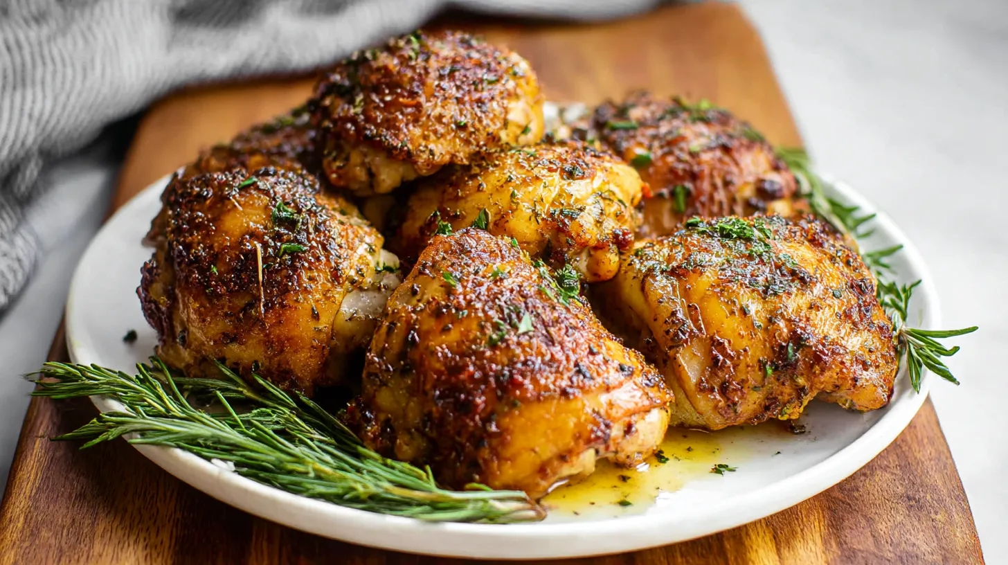 Oven Baked Chicken Thighs