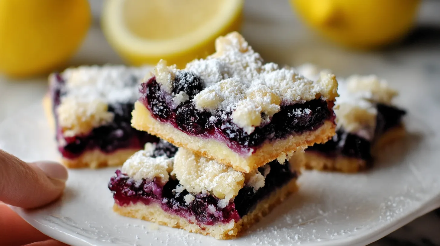 Gluten-Free Lemon Blueberry Bars